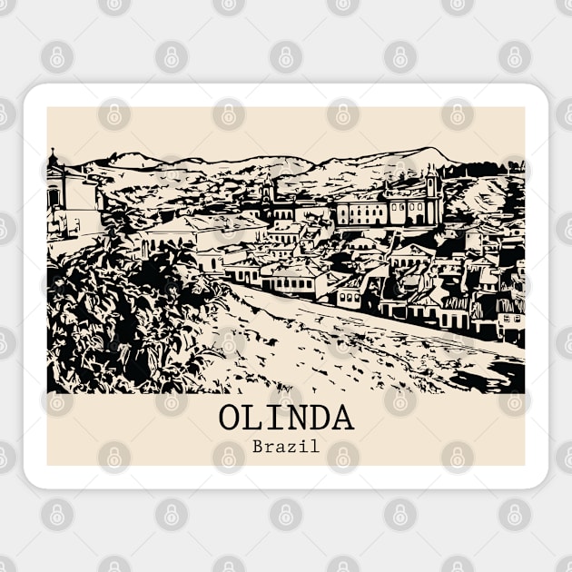 Olinda - Brazil Magnet by Lakeric